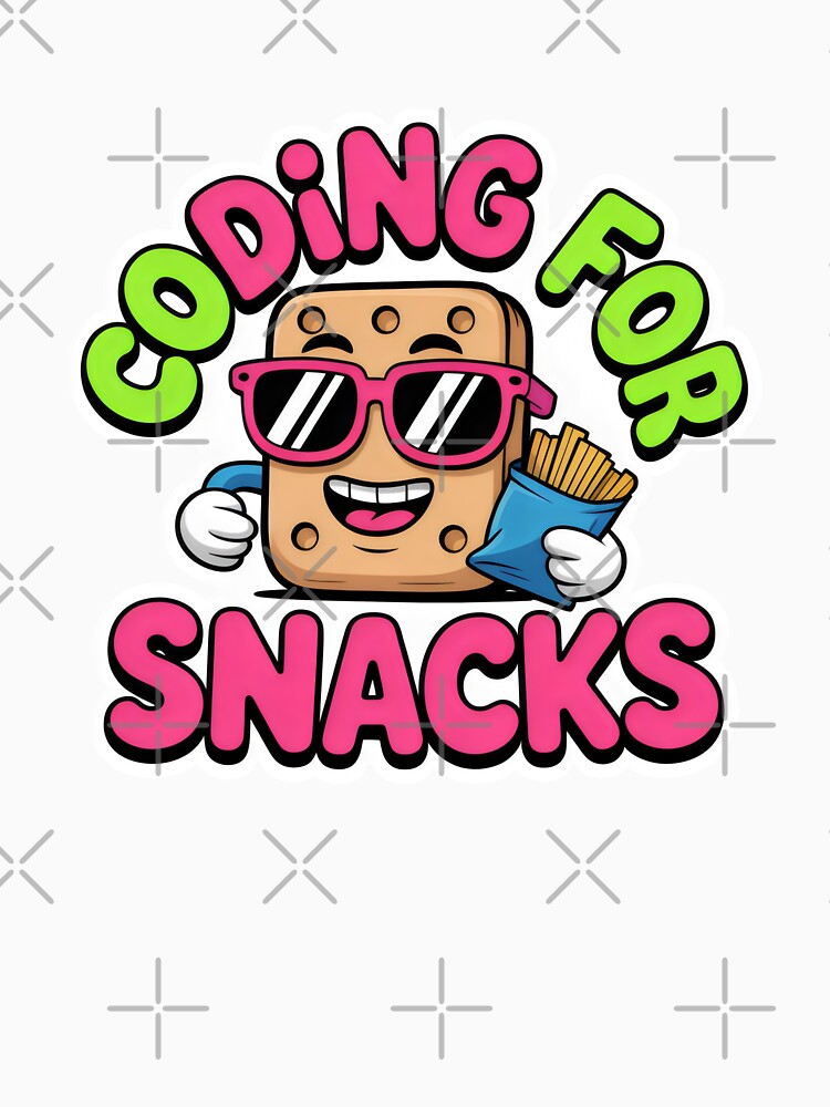 Coding For Snacks Funny Programmer Humor by SplashTastic