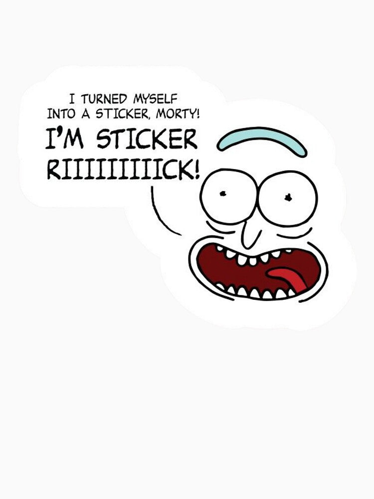 Rick Sticker by PeelBloom