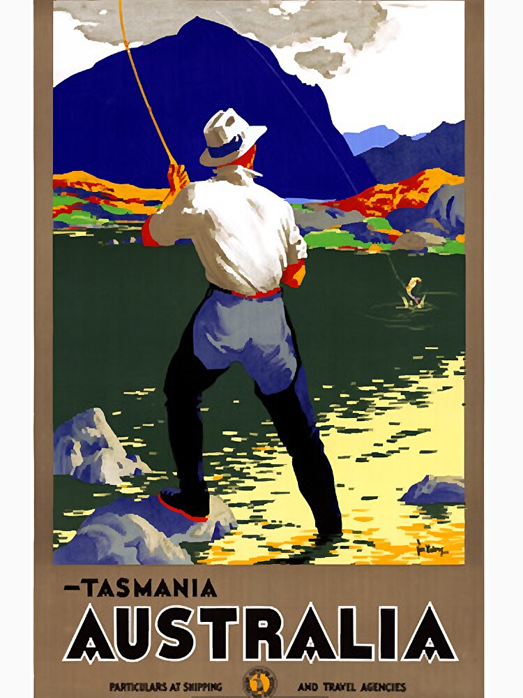 Vintage Travel Poster  Tasmania Australia by Lazarz8