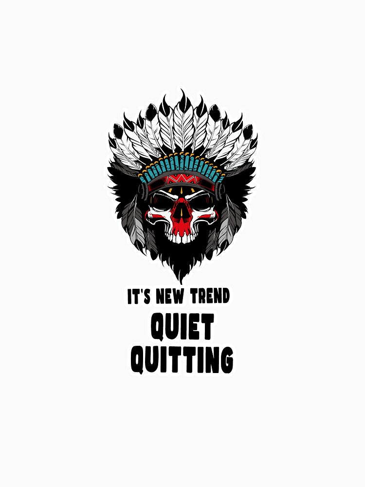 Quiet Quitting Feather Mask by PodiShawna