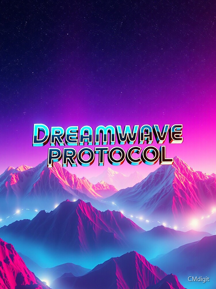 Dreamwave Protocol – Cosmic Y2K Retro Chrome Art by CMdigit