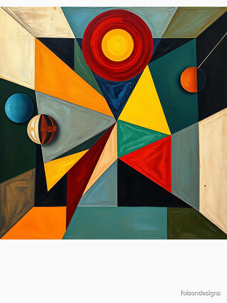 Abstract Cosmic Geometry - Modern Geometric Space Art by FoisonDesigns