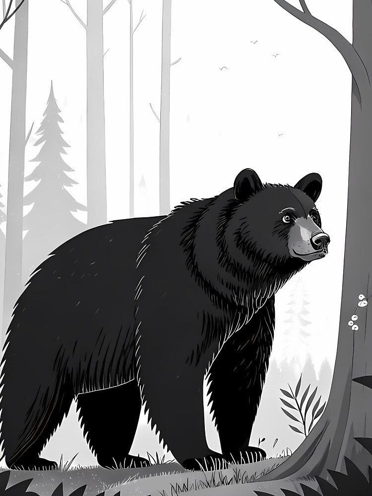 Bear Wildlife Illustrations Animal Art Nature Creature by ART ATTACK ZONE