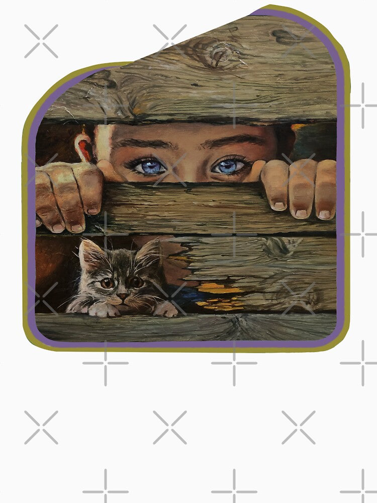 Two hearts boy and cat by Eolithic