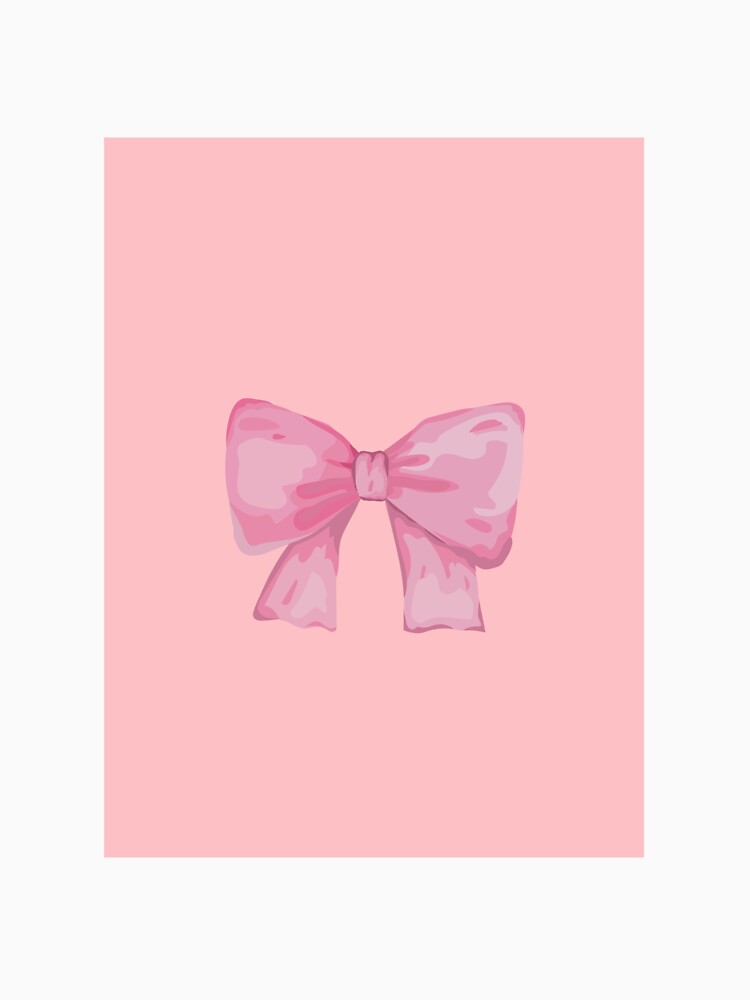 Pink bow by artsbyanna16
