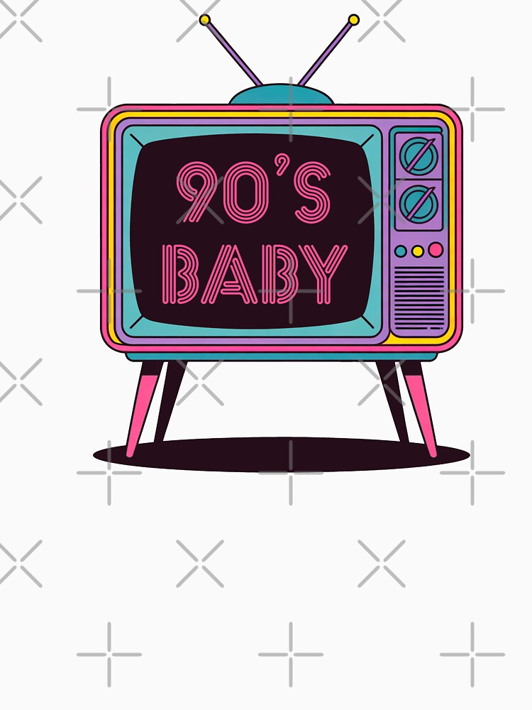 90s Baby – Retro TV Throwback Design by Splendid Scibbles
