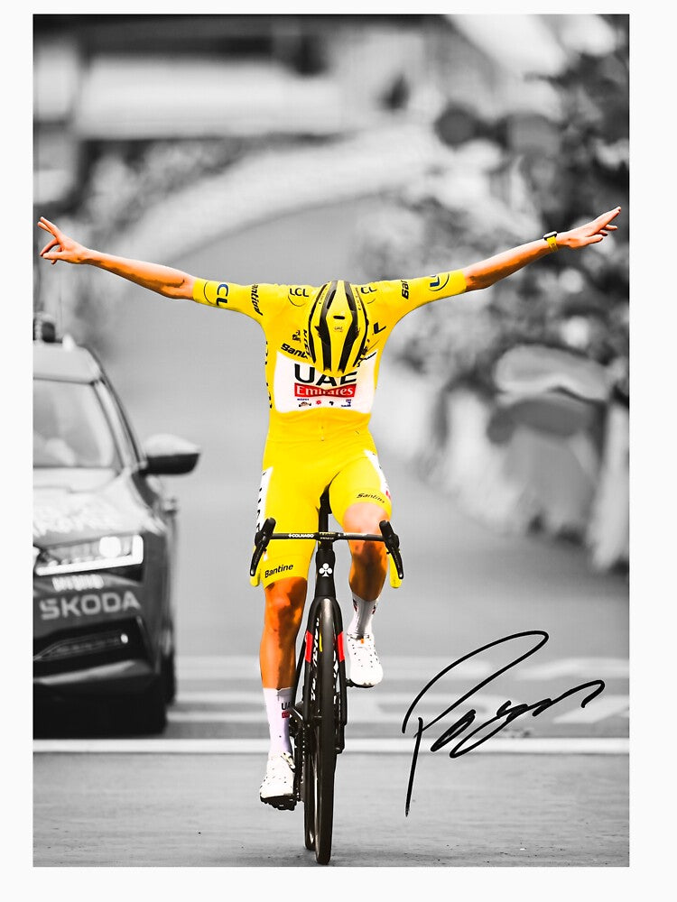 Tadej Cycling Vintage Signature by JaneGuerrero