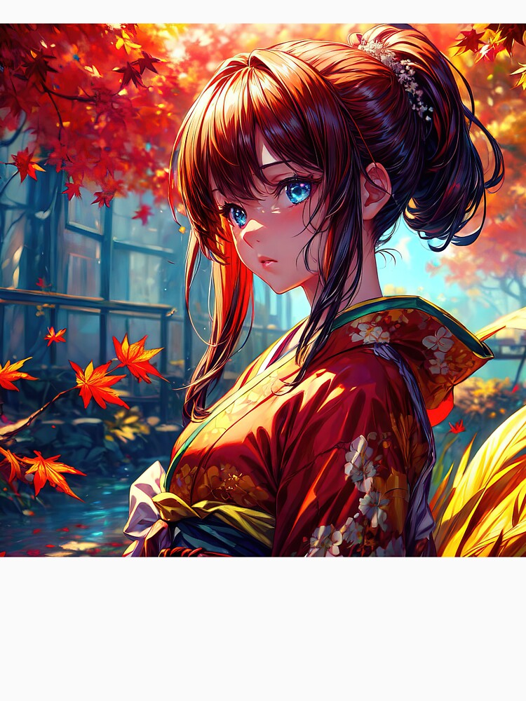 Copy of Anime girl in kimono in Chinese temples art by TheArtistOf2022