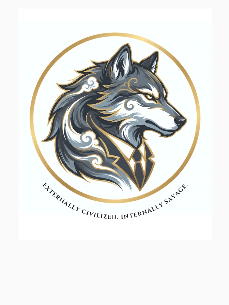 Corporate Wolf: Externally Civilized, Internally Savage - Dark Humor Art by Top-Tier Thinking