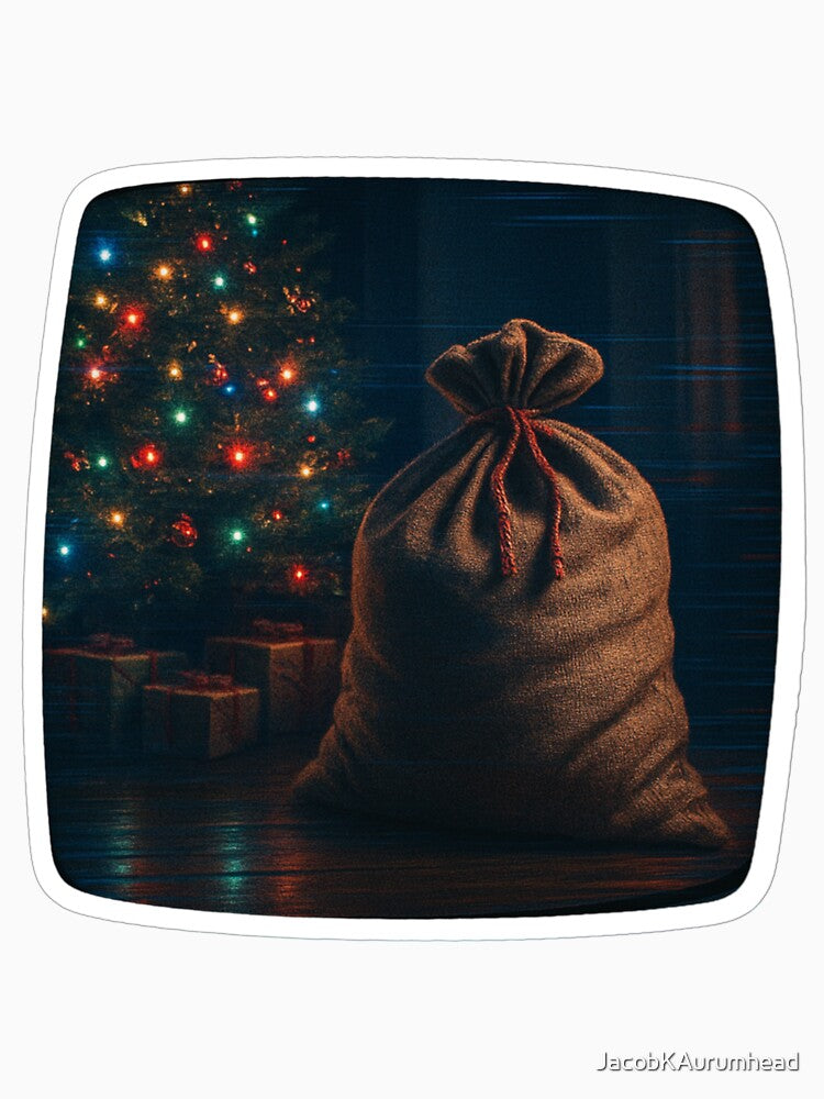 Glitched Xmas CRT – Santa’s Gift Sack – Analog Glitch Nostalgia by JacobKAurumhead