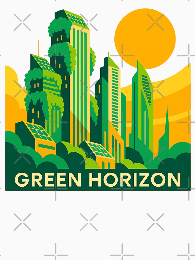 Solarpunk Skyline – Green Horizon Cityscape by FTS-Studio