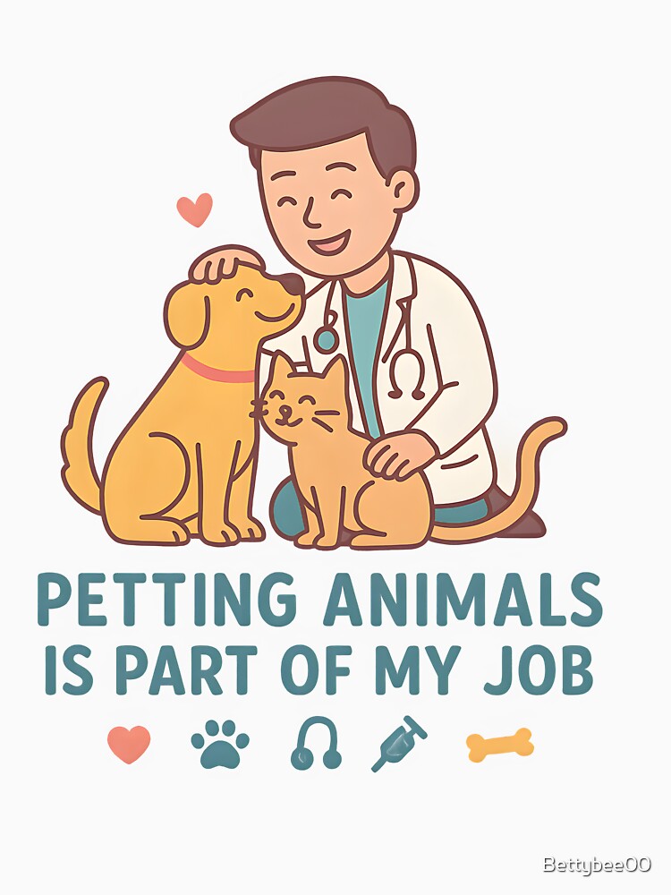 Vet life - petting animals is part of my job by Bettybee00