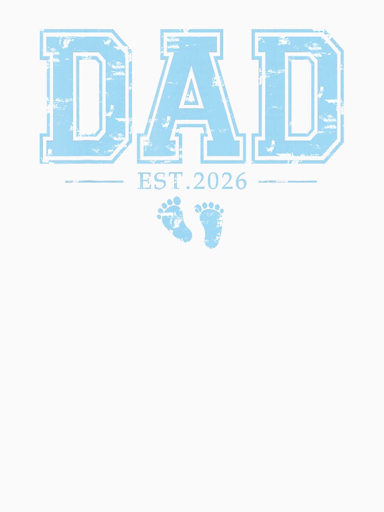 Dad Est 2026 First Time Father Vintage Collegiate Style by zamiokaline
