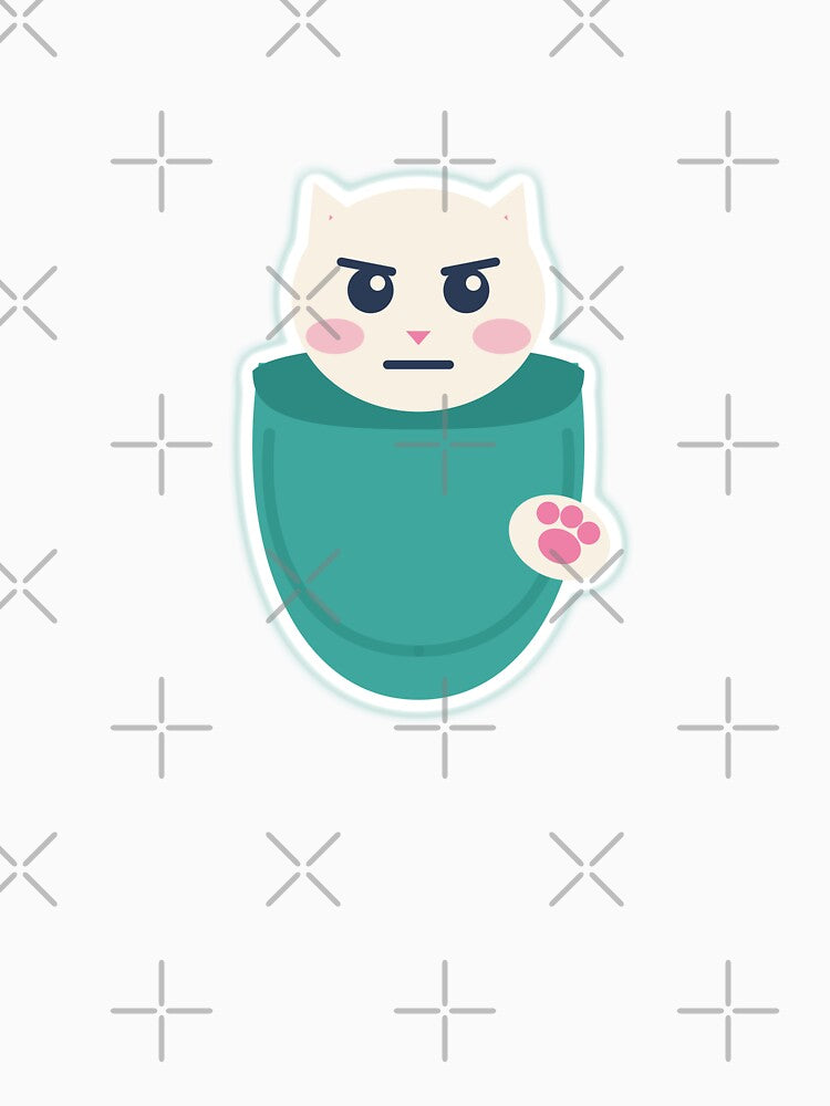 Vet Tech Cat Burrito Restraint Towel Sticker by NTOO