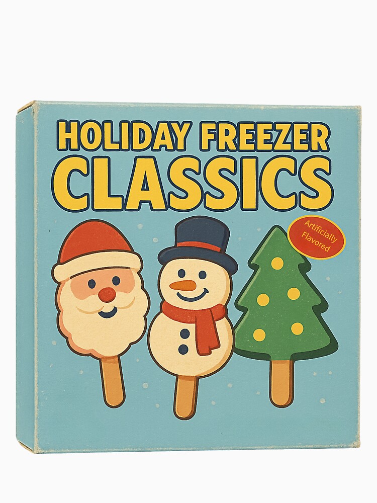 Holiday Freezer Classics – Vintage 90s Christmas Ice Cream Box Nostalgia by HexieNT