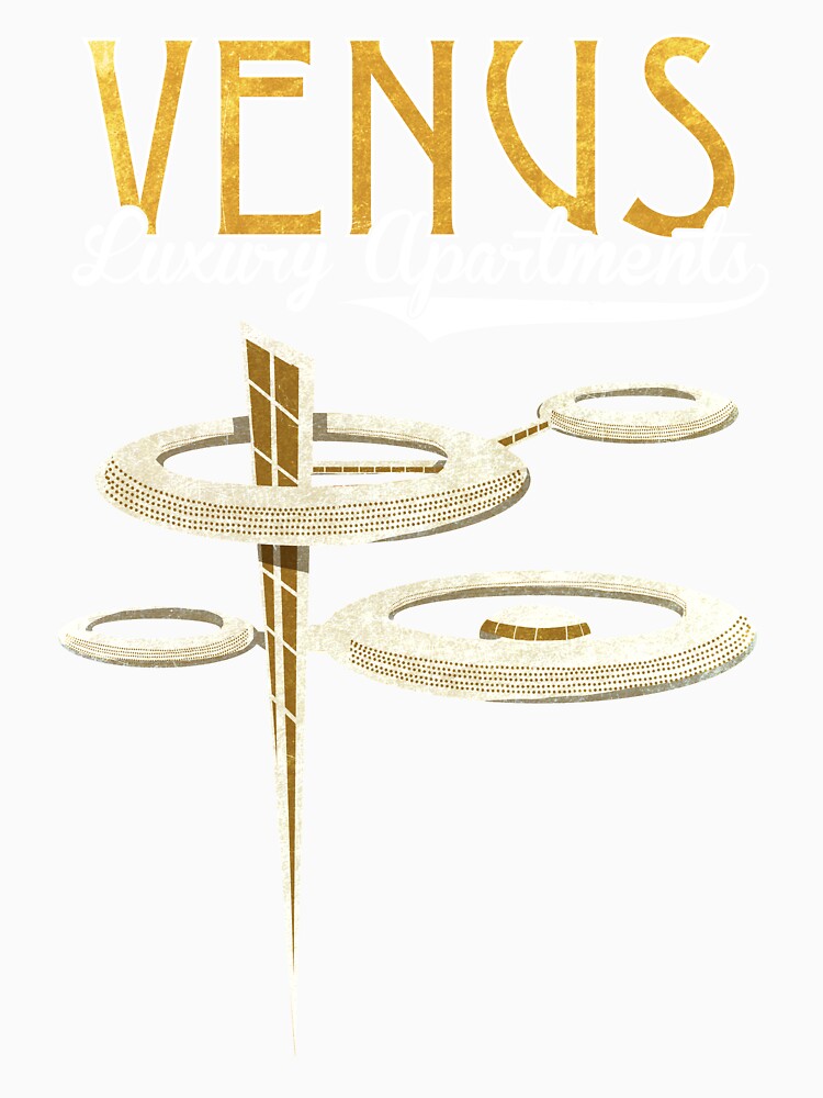Retro Futuristic Space Travel Series, Luxury Apartments of Venus by lynxcollection