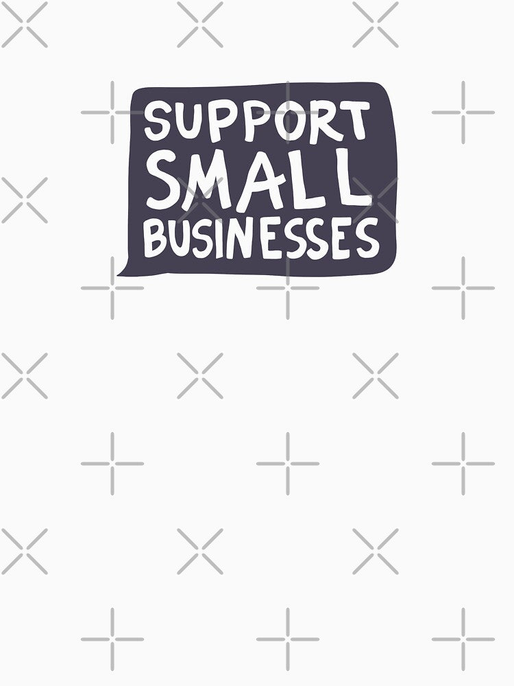 Support Small Businesses Black by illhustration