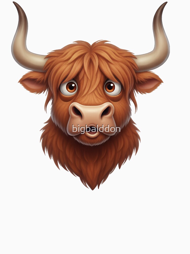Adorable Highland Bull Fluffy Scottish Cow by bigbalddon