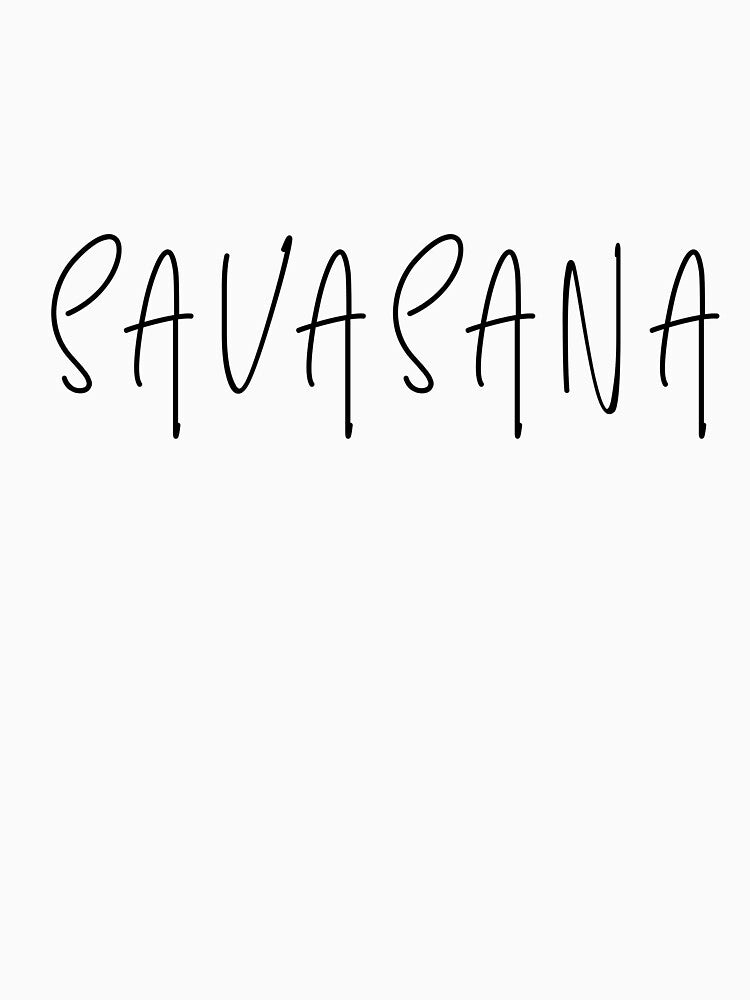 Savasana | minimalist yoga top by PetrKad