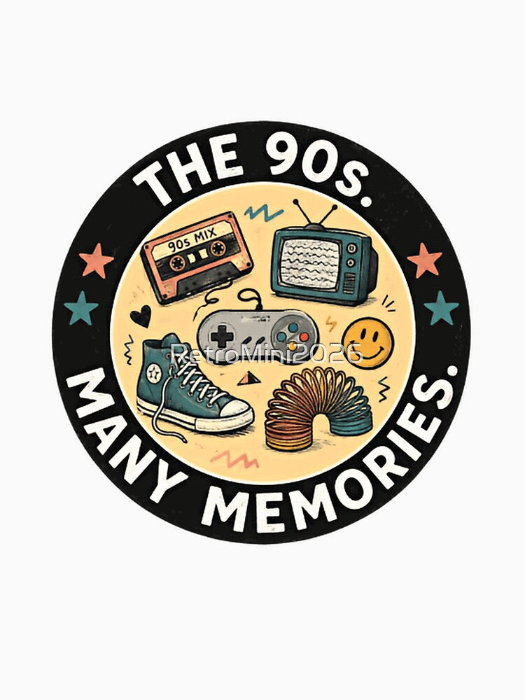 The 90s. Many Memories. Nineties Nostalgia 90s Kid Millennial by RetroMini2026