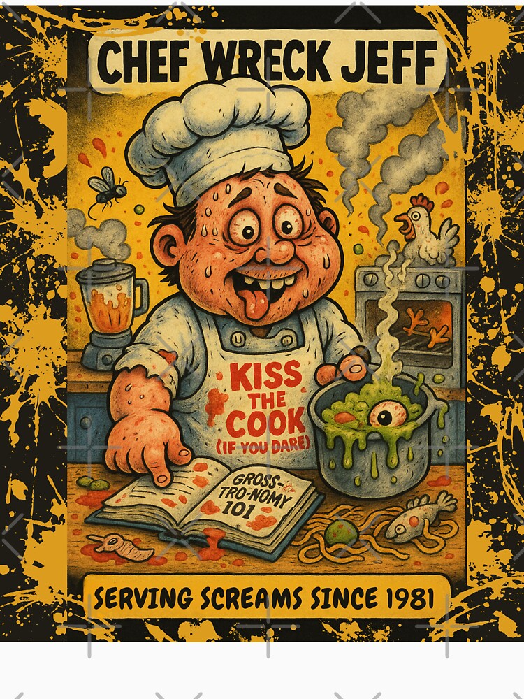 Chef Wreck Jeff – Trash Kidz Culinary Chaos Tee by Tookiester