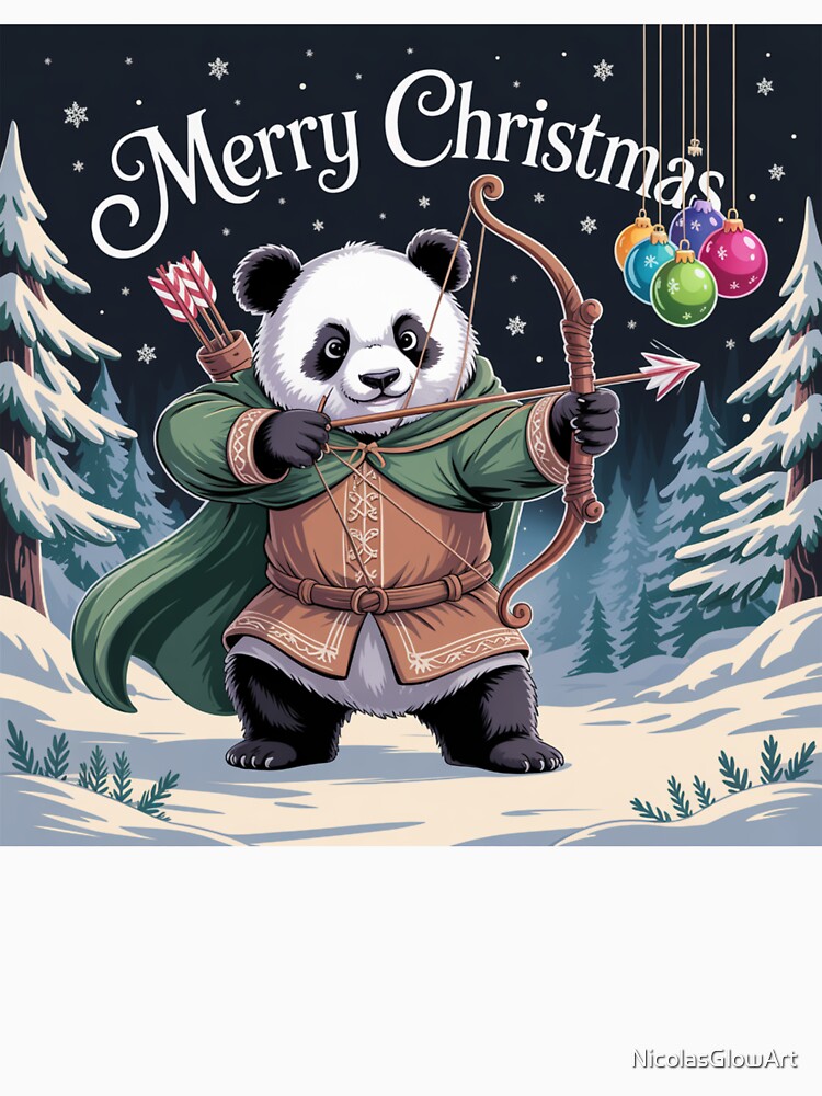 Merry Christmas Panda Archer by NicolasGlowArt