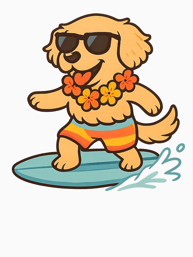 Surfing dog by mayhaku