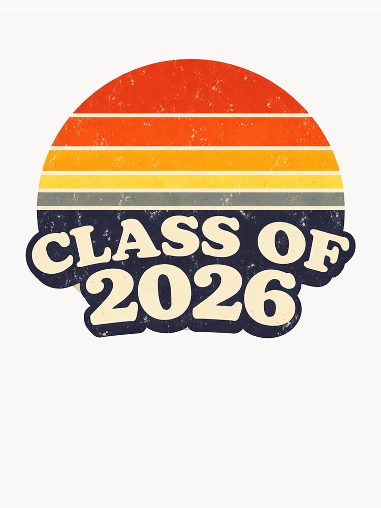 Retro Class of 2026 Senior Year Graduation Sunset by Zek2552