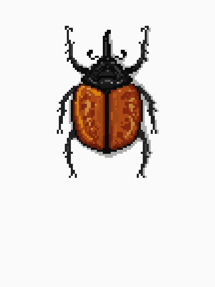 Pixel art beetle nº 57 by Kanistamps