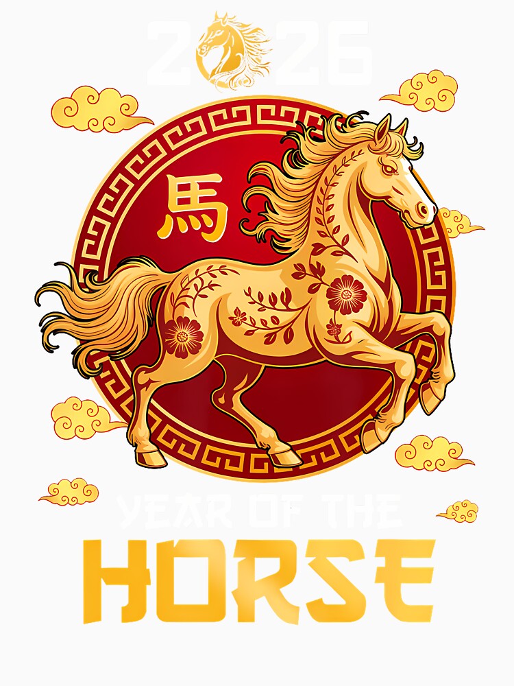 Chinese New Year 2026 Year Of The Horse Lunar New Year by DoraBlanche