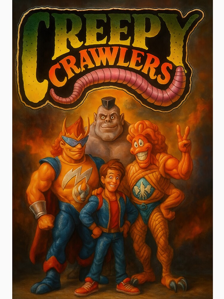 Creepy Crawlers 90s Retro Cartoon HD by Retr0Tshirts