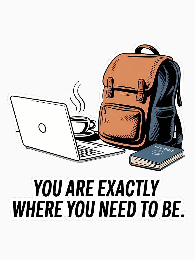 Minimalist Nomad Quote Art by NiftyWrx