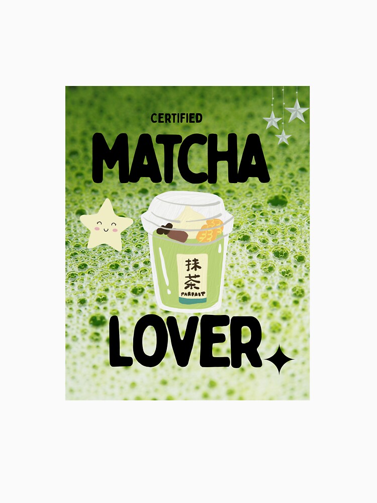 Cute Kawaii Matcha Latte Aesthetic design by Vkcha