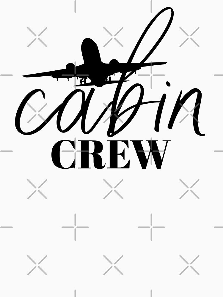 Flight Attendant Stewardess shirt and more - Cabin Crew minimalistic design by AviationArtists