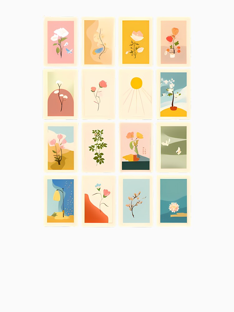 Blossoms of Retro Japanese Minimalism by Kawaii Drops
