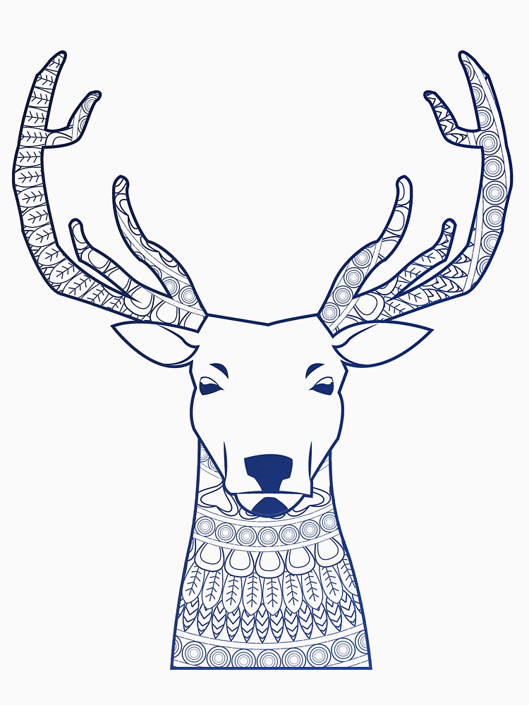 Mandala Deer | yoga top by PetrKad