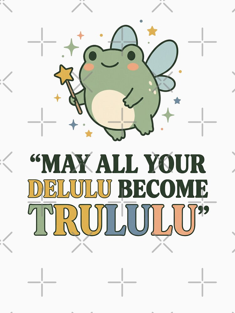 Fairy Frog Delulu Become Trululu Cute Manifestation Aesthetic by dudelinart