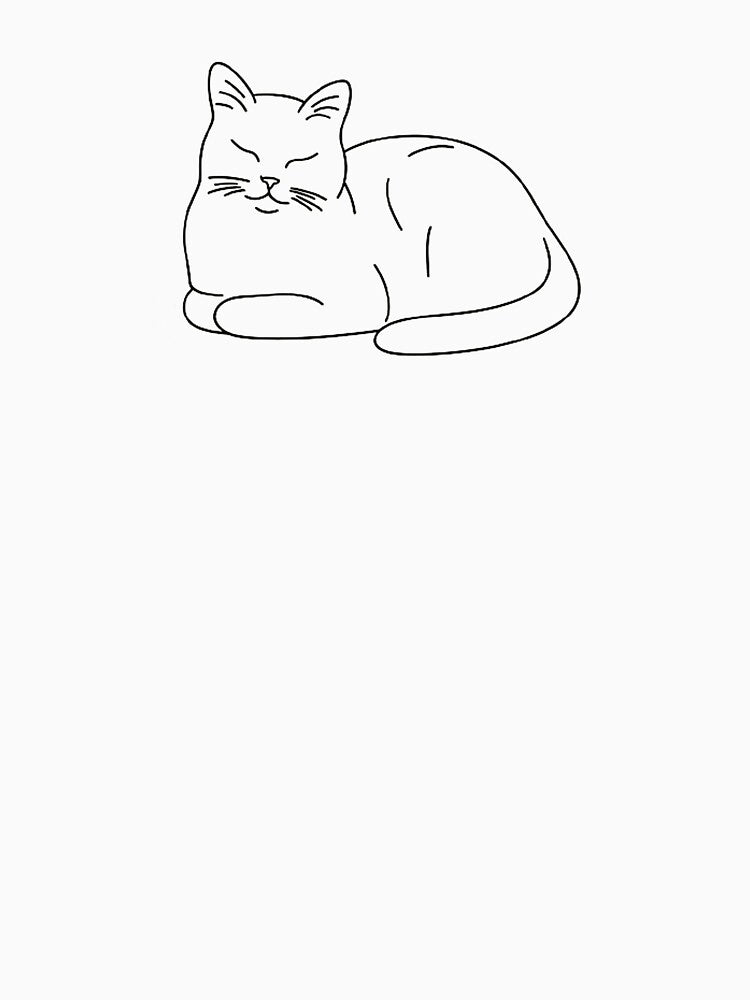 Cat loaf line art by PetPaletteCards