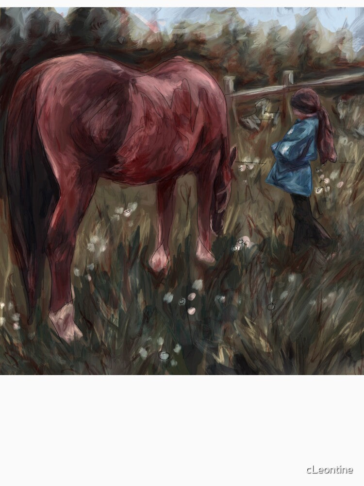 Childhood on the Farm – Digital Painting by Coral Leontine Arts