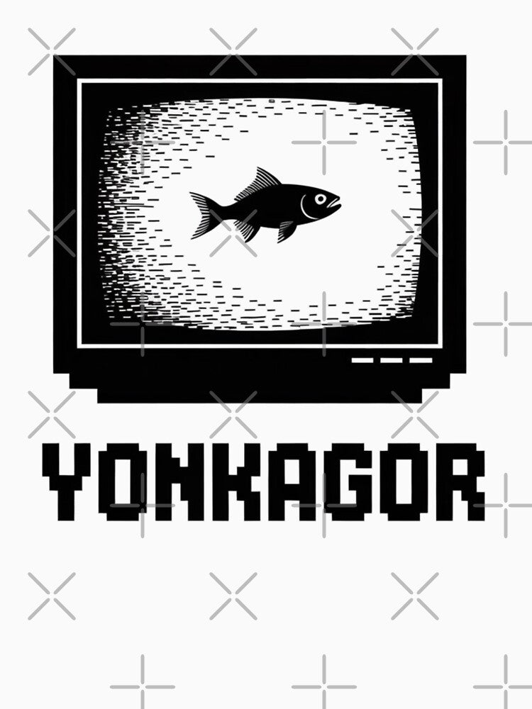 YonKaGor Webcore Fish Minimalist Aesthetic Graphic by Nordic Echo