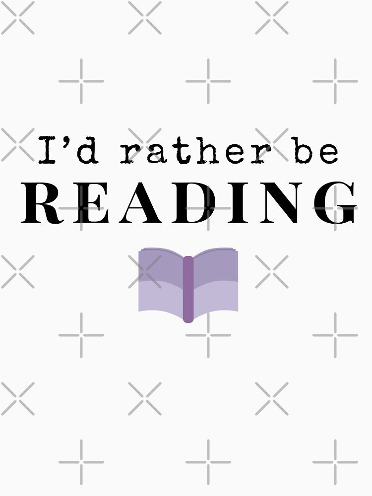 I’d Rather Be Reading Book Lover Gift Sticker by ade-datt