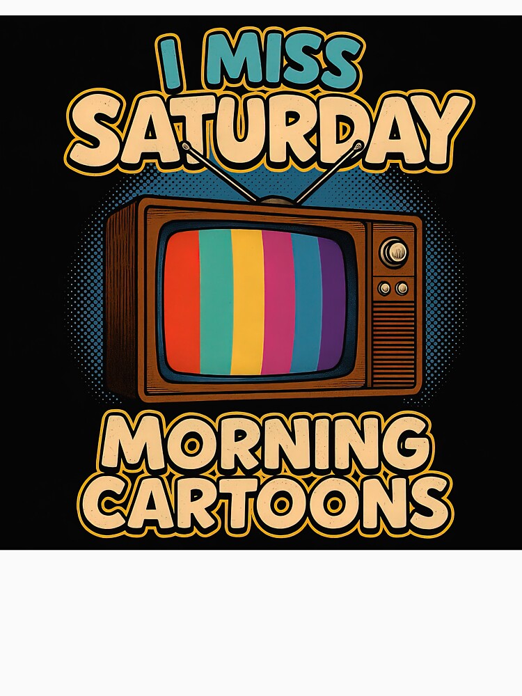 I Miss Saturday Morning Cartoons Retro Tee by Retr0Tshirts