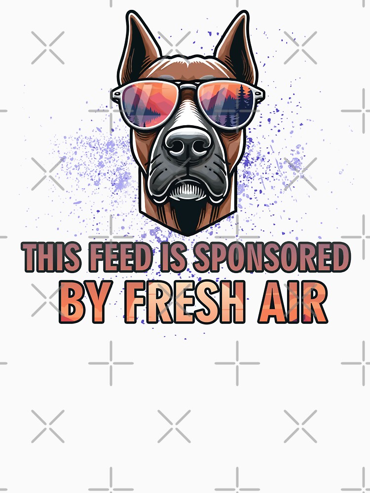 This Feed Is Sponsored by Fresh Air - Funny Hiking Dog Gift by GraphicComet