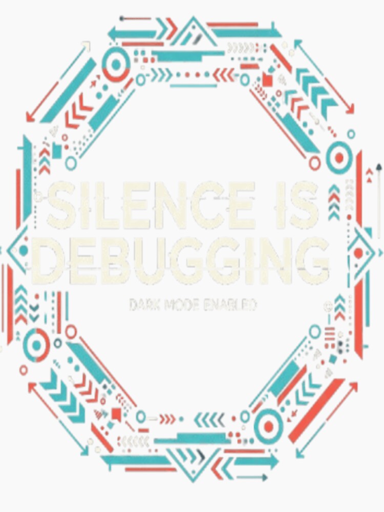 Silence Is Debugging – Minimal Programmer Quote for Focused Coders by ZentraVibe