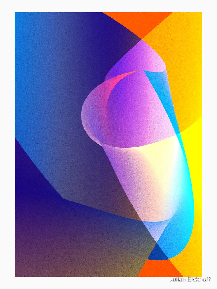 Synthetic Bloom Futuristic Gradient Shape by Julian Eickhoff