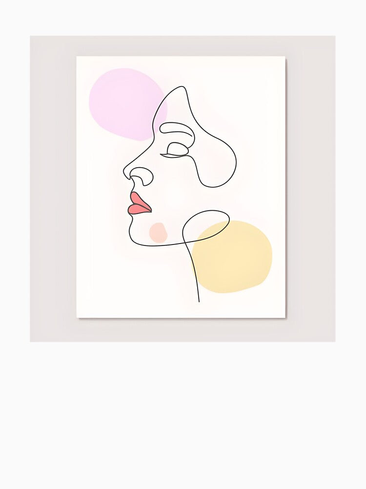 Minimalist woman painting by RadiantGraphics
