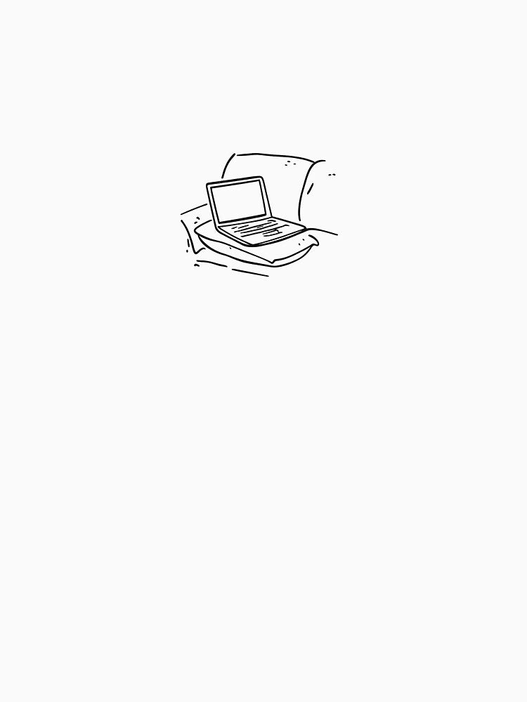Laptop on Couch Work From Home by PennyThought