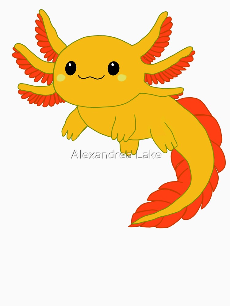 Cute Axolotl by Alexandrea Lake