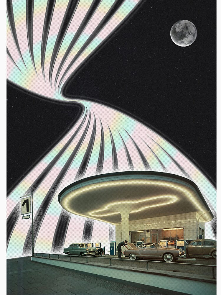 Retro Gas Station by The Cupid Locke
