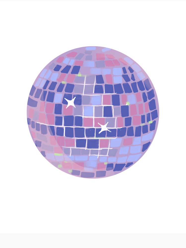 Pastel Disco Ball Poster – Retro Dance Aesthetic by Levision